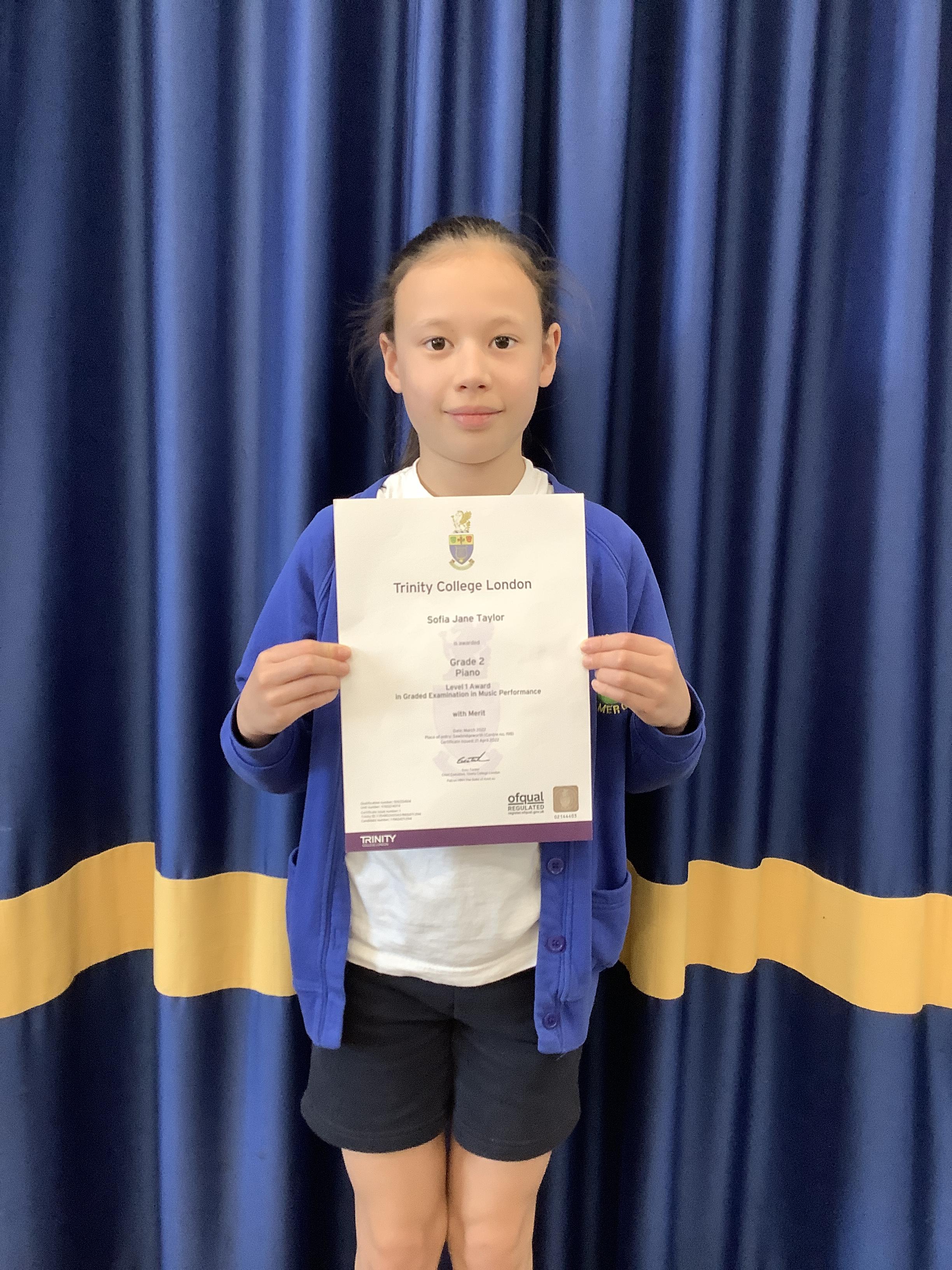Congratulations to Sofia